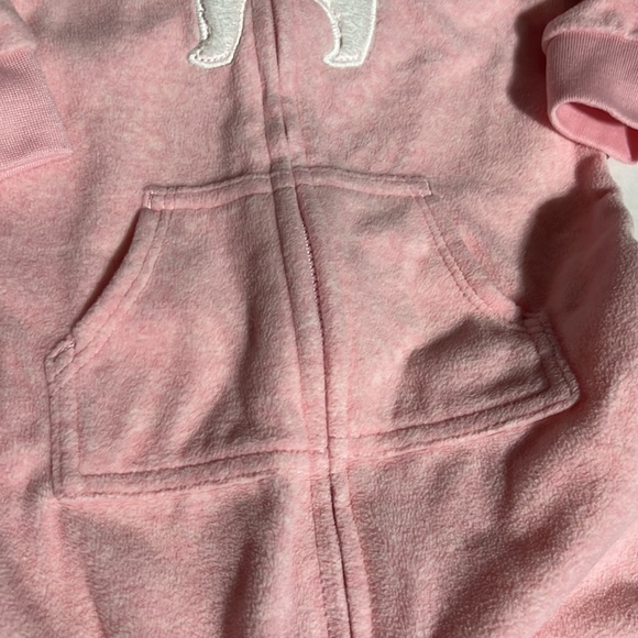 Carter’s super soft velour hooded warm-weather onesie 12m - Picture 6 of 8